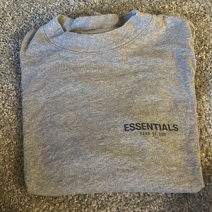 Essentials Grey Long Sleeve Men’s Size medium